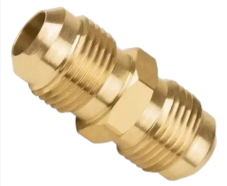 Niple Unión Recta De Bronce Flare 3/8