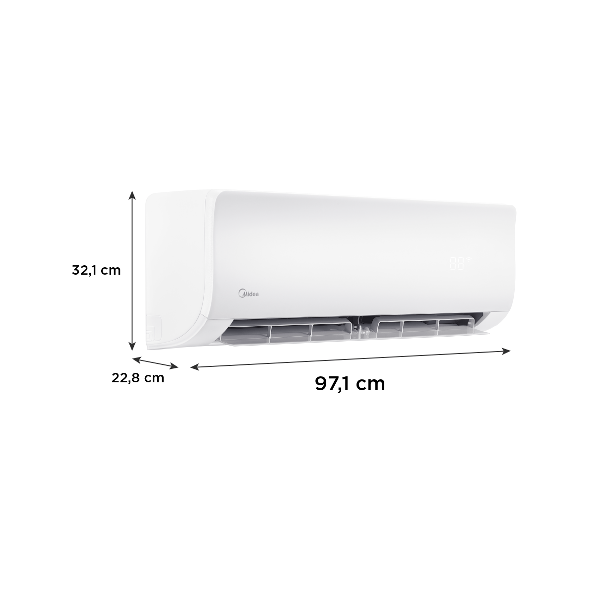 Split Muro Midea Inverter Xtreme Dura 18.000 BTU