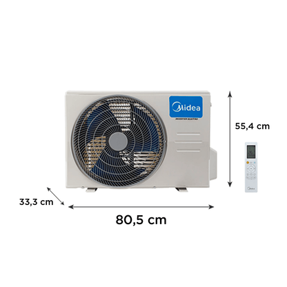 Split Muro Midea Inverter Xtreme Dura 18.000 BTU