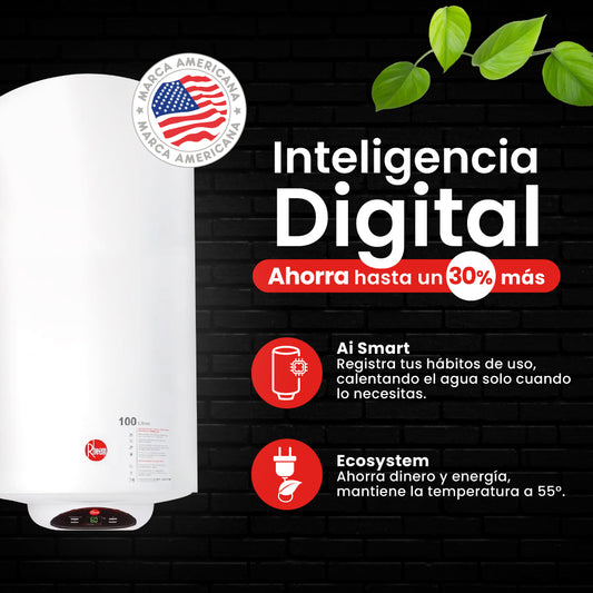 Termo Eléctrico mural Rheem 120L con Tecnología Smart Termo Eléctrico mural Rheem 120L con Tecnología Smart
