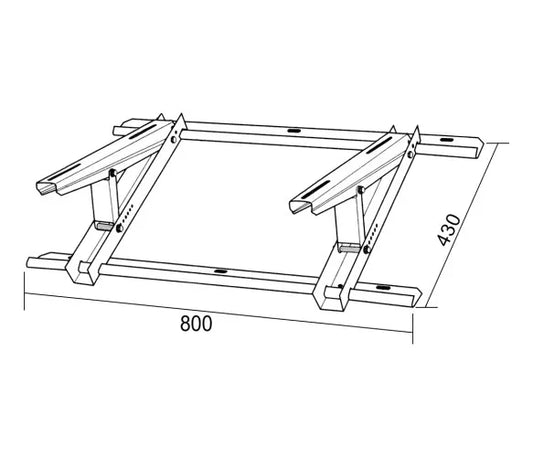Soporte de Aire Acondicionado para techo de 9.000 a 24.000 BTU Soporte de Aire Acondicionado para techo de 9.000 a 24.000 BTU